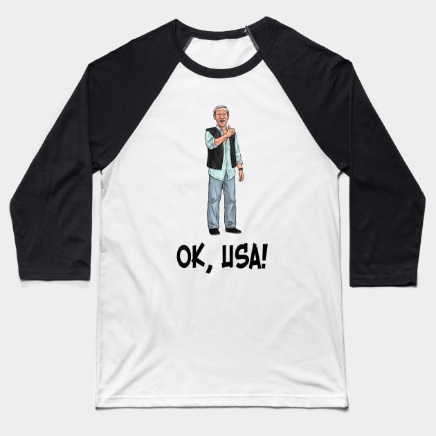 OK USA! Baseball T-Shirt by PreservedDragons